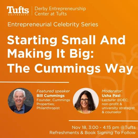 Tufts, Starting Small And Making It Big: The Cummings Way thumbnail